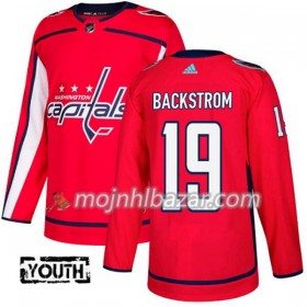 Dresovi Washington Capitals Nicklas Backstrom 19 Adidas 2017-2018 Crvena Authentic - Dječji